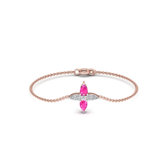 Aaishu Diamond Circle Bracelet