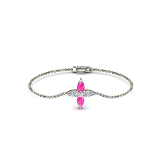 Aaishu Diamond Circle Bracelet