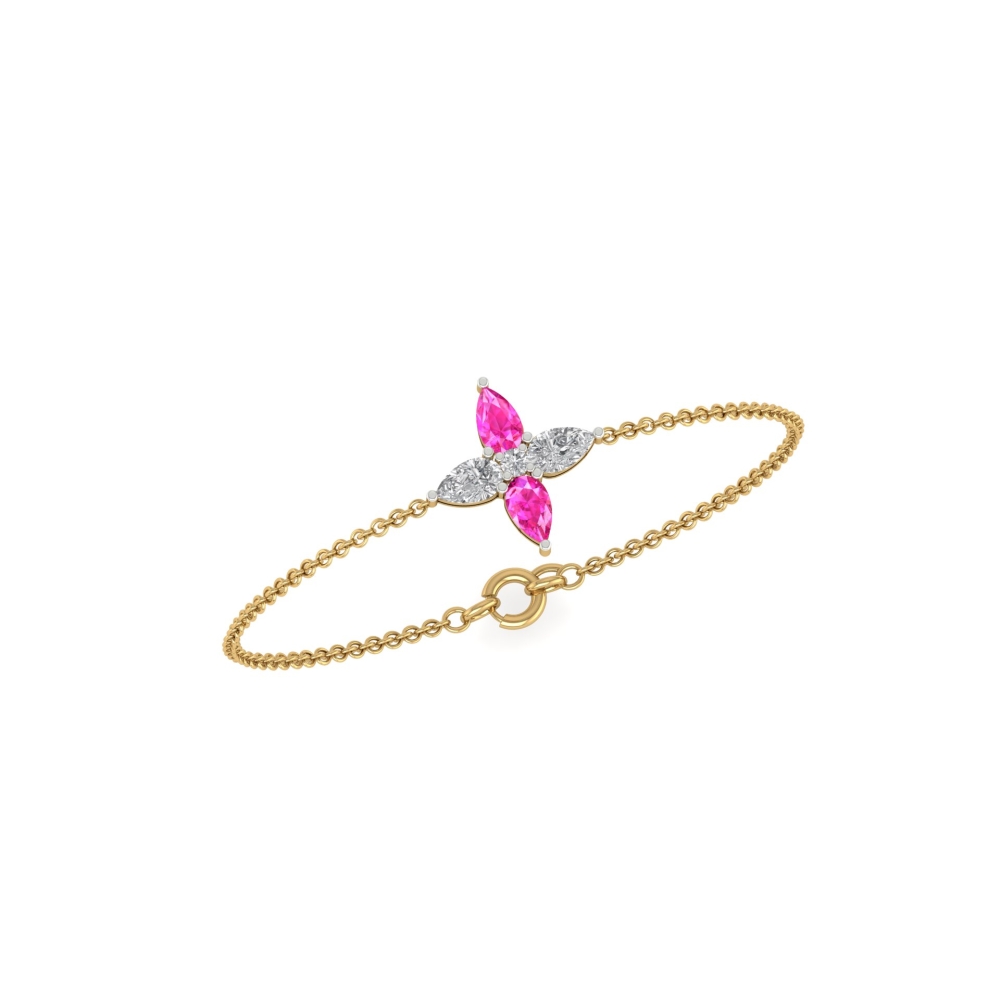 Aaishu Diamond Circle Bracelet