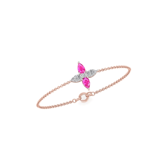 Aaishu Diamond Circle Bracelet