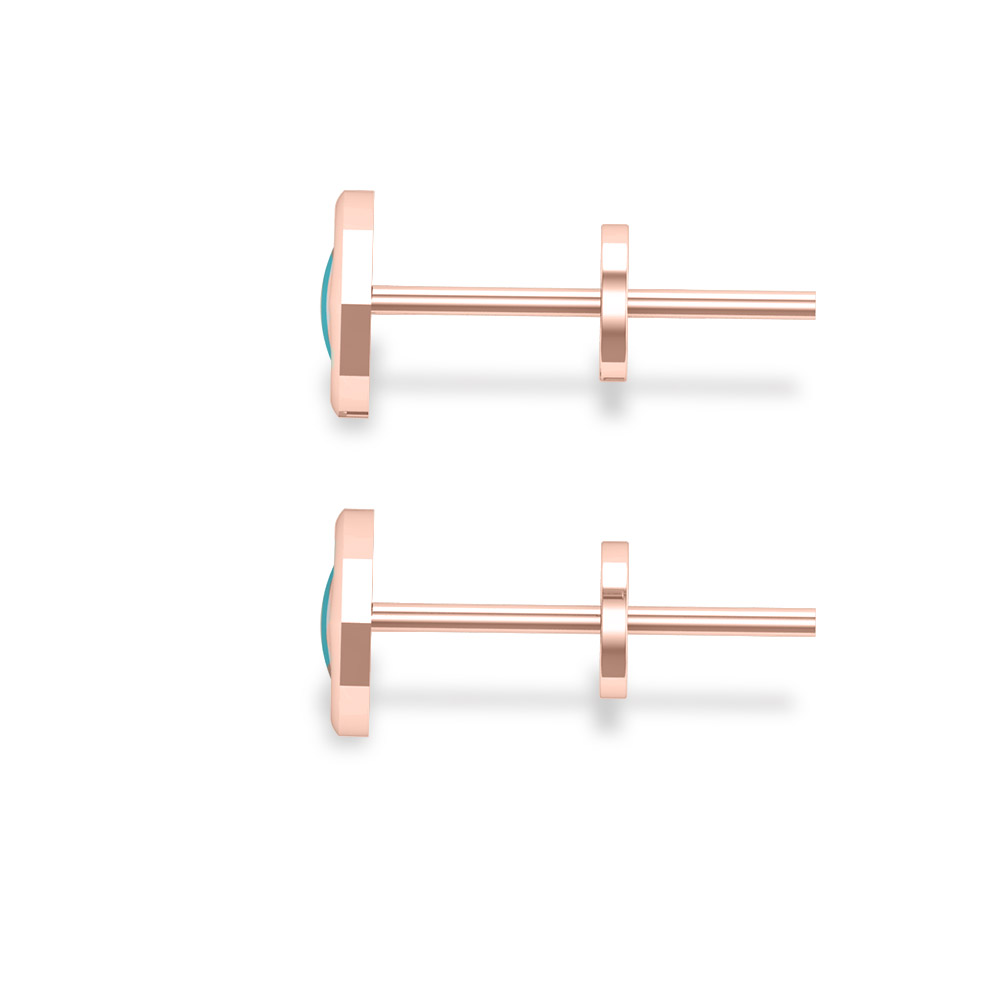Akshita Rose Gold Evil Stud Earrings Design For daily use