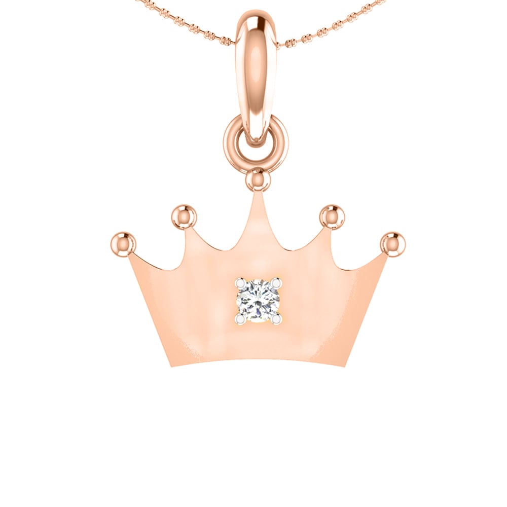 Crown Gold Pendant