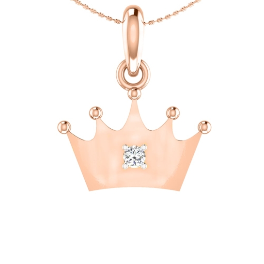 Crown Gold Pendant