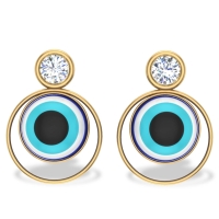 Evil Eye Diamond Earrings Evil Eye Diamond Earrings