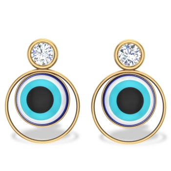 Evil Eye Diamond Ear&hellip;