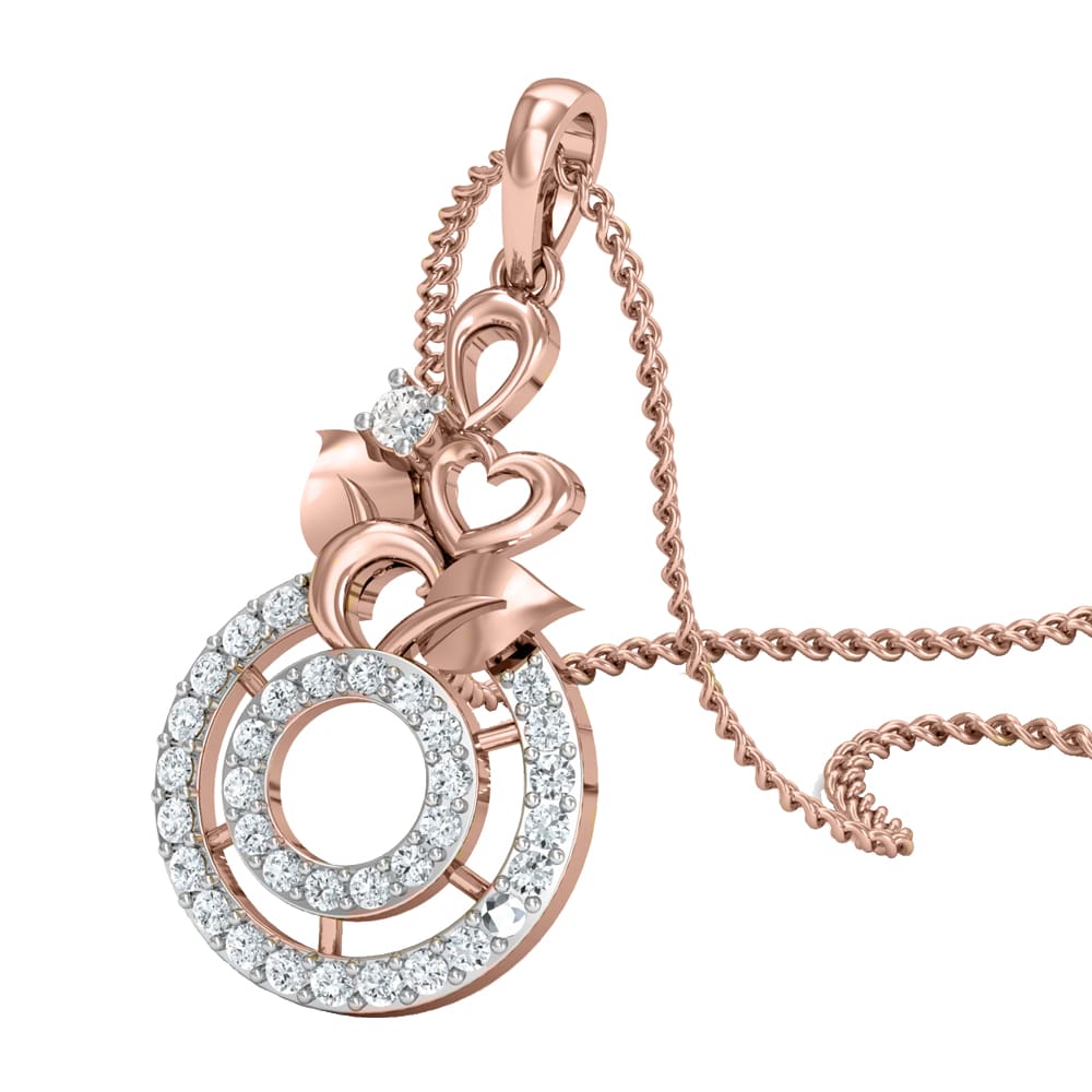 Ahalya Gold and Diamond Pendant
