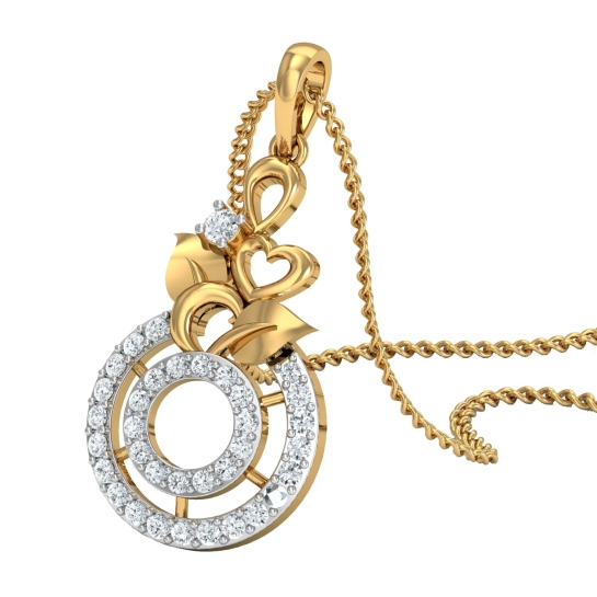 Ahalya Gold and Diamond Pendant