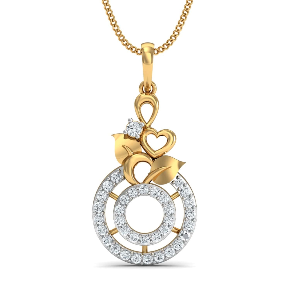 Ahalya Gold and Diamond Pendant