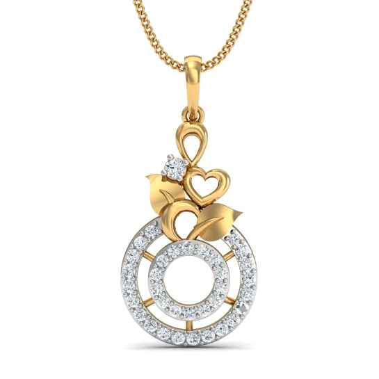 Ahalya Gold and Diamond Pendant