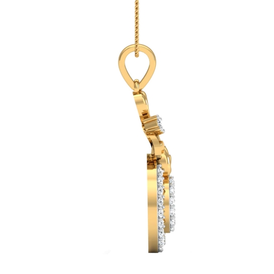 Ahalya Gold and Diamond Pendant