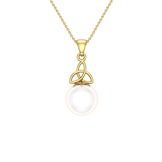 Melanie Pearl Gold Pendant
