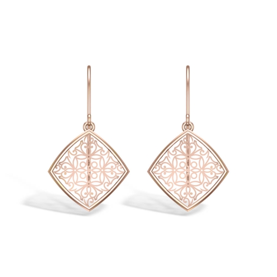 Jiva White Gold Drop Earrings