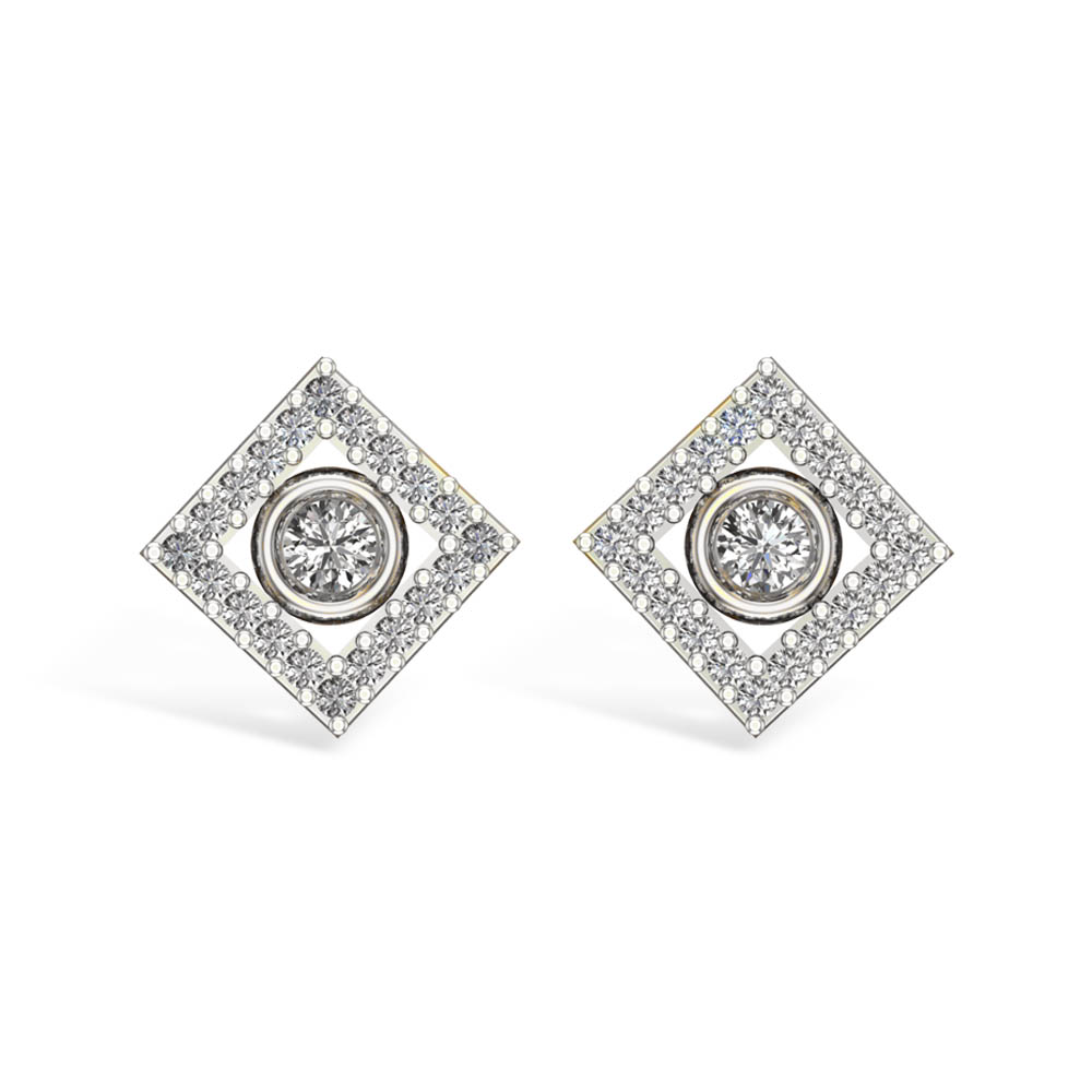 Liyana Rose Gold Stud Earrings