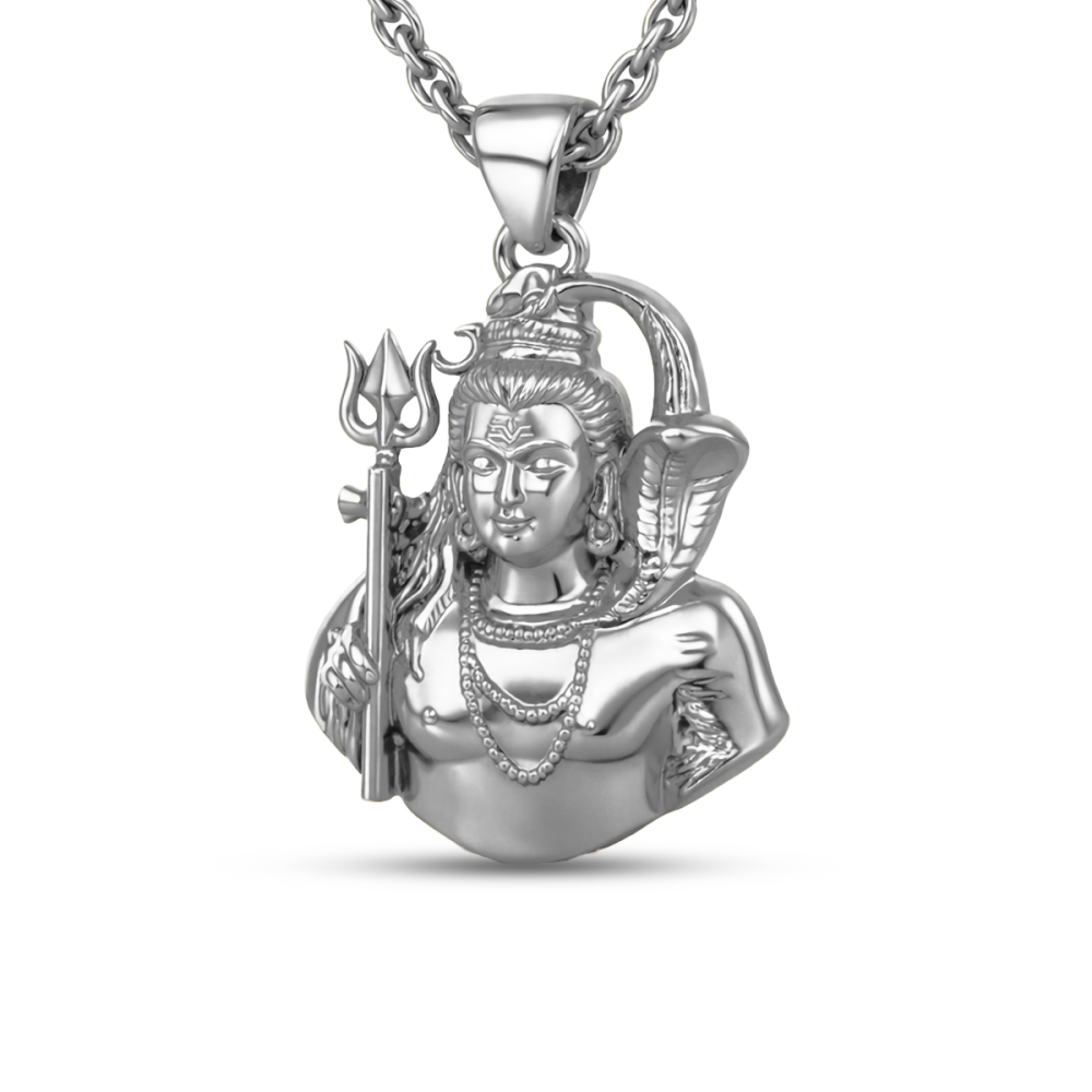 925 Silver Shiv Pendant 5gram For Men & Women