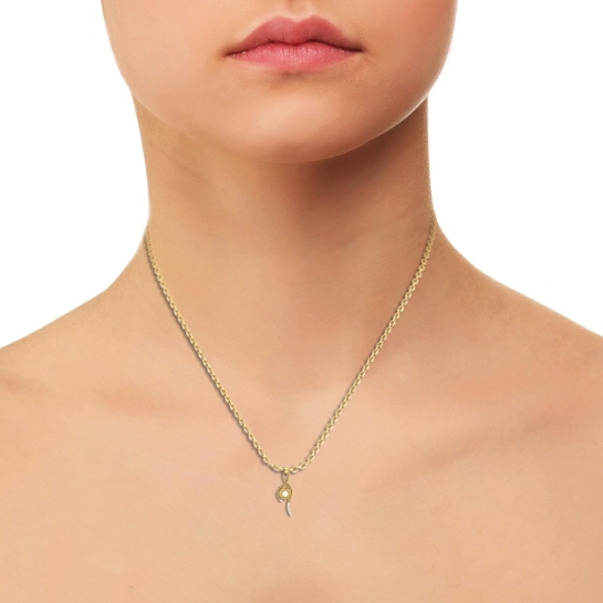Ivy Pearl Gold and Diamond Pendant 
