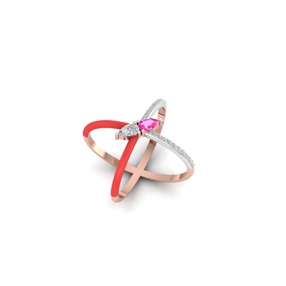 Aaradhya Gold and Diamond Ring