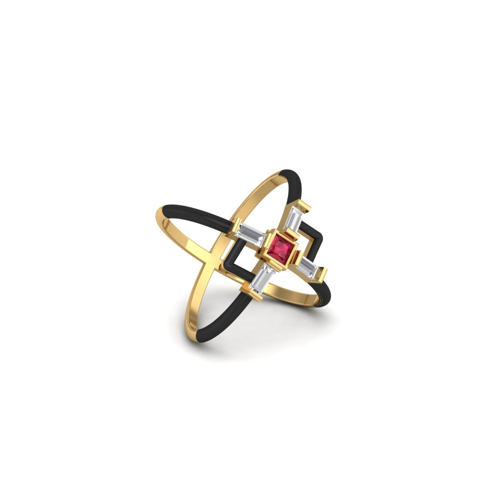 Aanya Gold and Diamond Ring