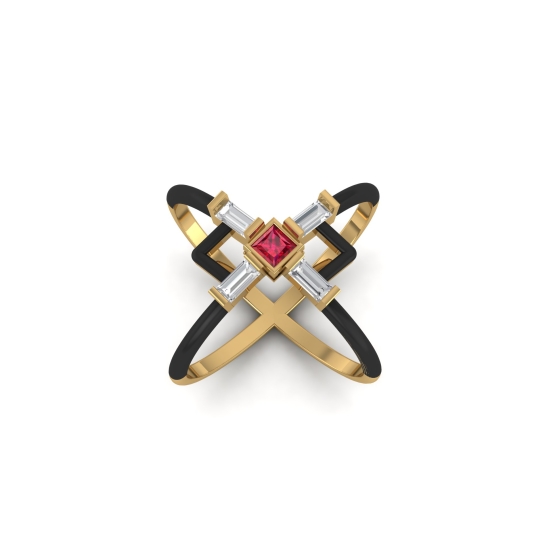 Aanya Gold and Diamond Ring