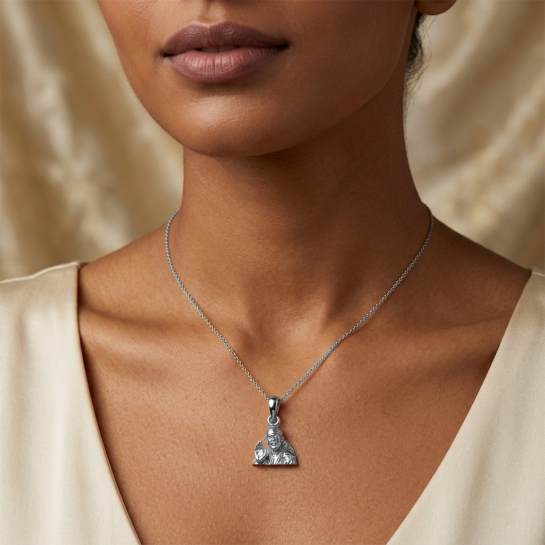 925 Silver Sai Baba Pendant 5gram For Men & Women