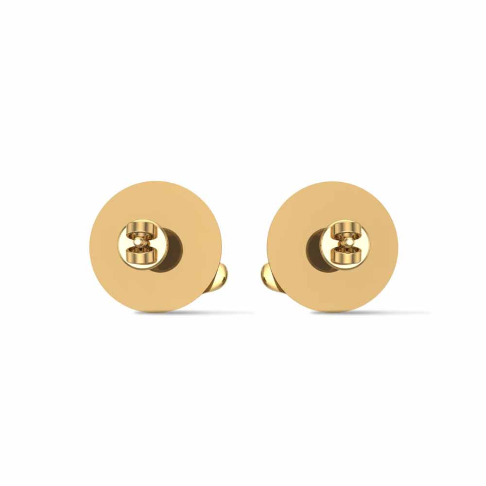 Smiley Rose Gold Stud Earrings for Kids and Teen Girls