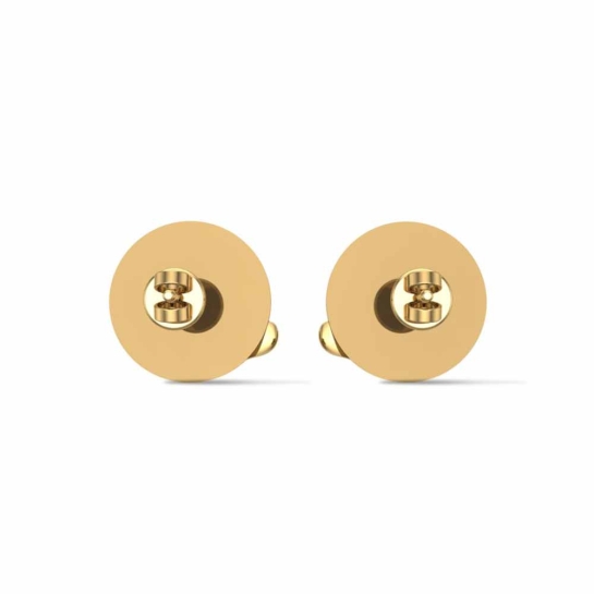 Smiley Rose Gold Stud Earrings for Kids and Teen Girls