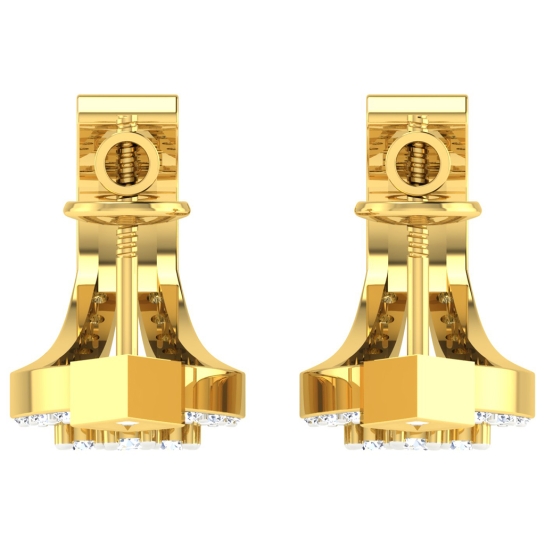 Anuka Yellow Gold  Diamond Earrings 