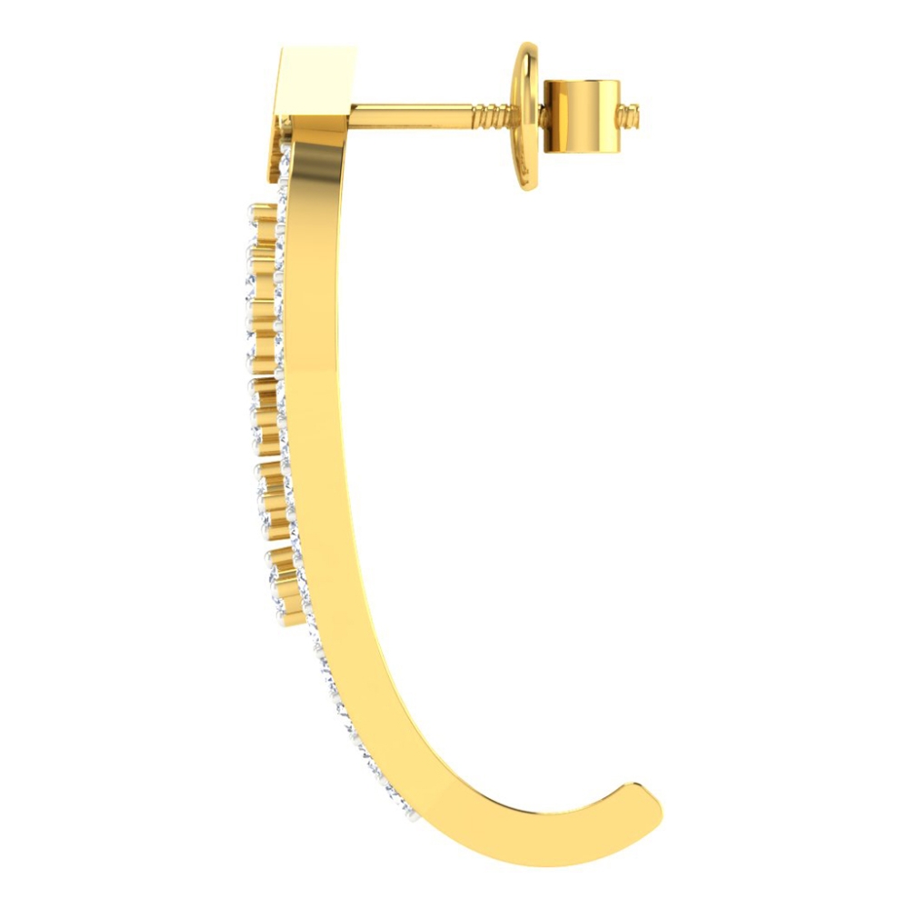 Anuka Yellow Gold  Diamond Earrings 